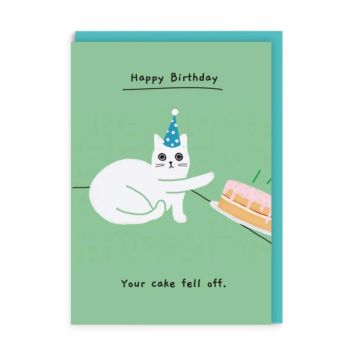 Your Cake Fell Off  Birthday Card